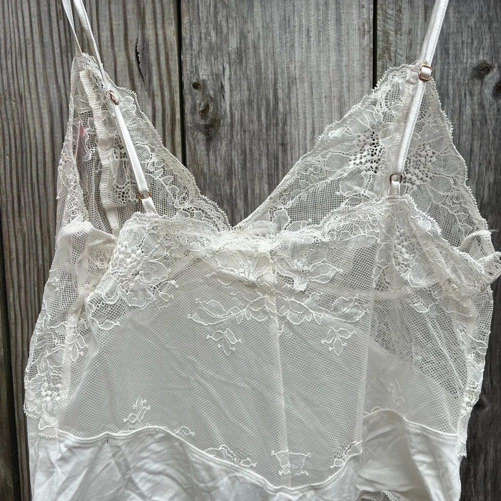 NWT Victorias Secret Lingerie Very Sexy Modal Lace Plunge Bodysuit Sz La… - Picture 14 of 15